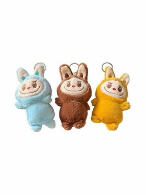 LABUBU-THREE PLUSH BAG CHARMS